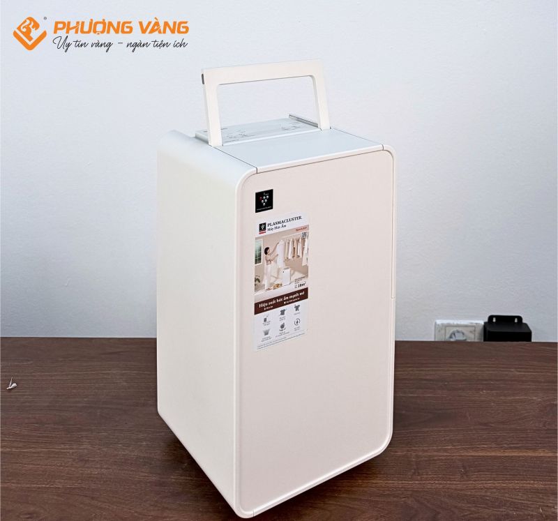 Máy hút ẩm Sharp DW-P12HV-W góc nghiêng