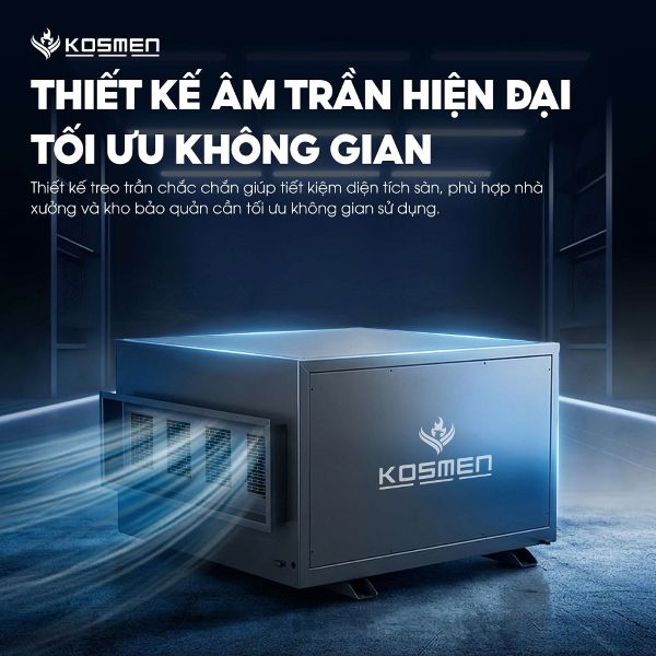 Máy hút ẩm treo trần Kosmen KM-480DS (480 lít/ngày)
