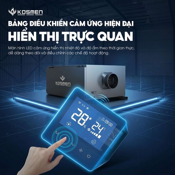 Máy hút ẩm treo trần Kosmen KM-66E (66 lít/ngày)
