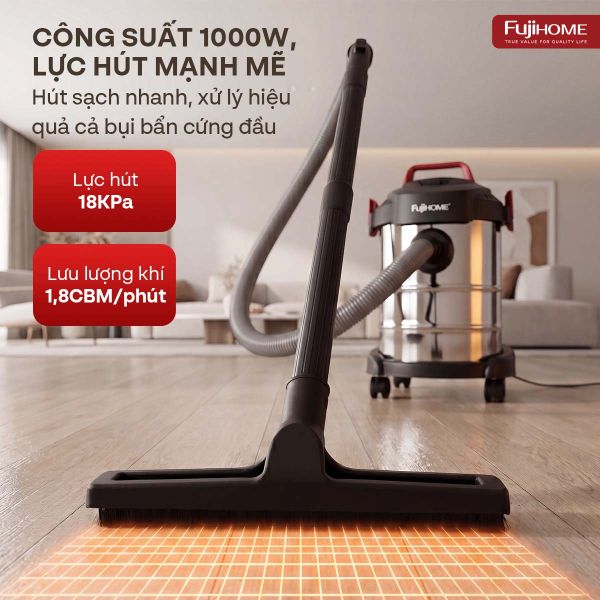 Máy hút bụi công nghiệp Fujihome VC12N