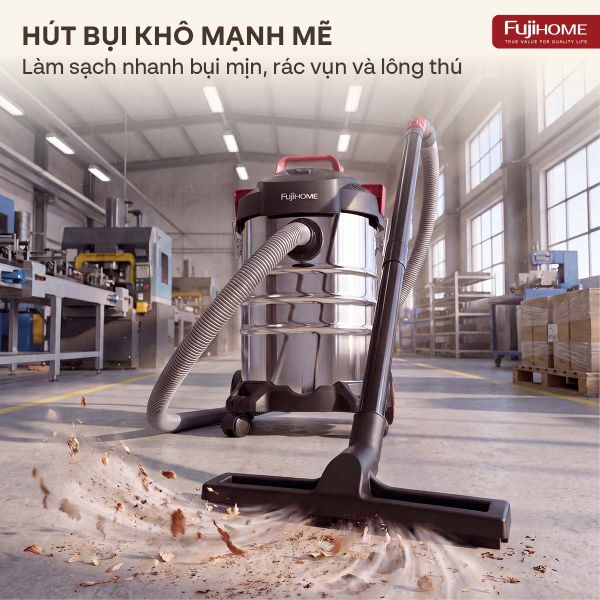 Máy hút bụi công nghiệp Fujihome VC12N