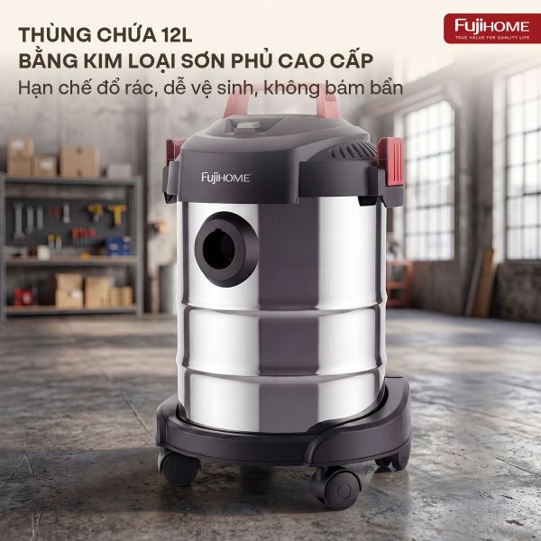 Máy hút bụi công nghiệp Fujihome VC12N