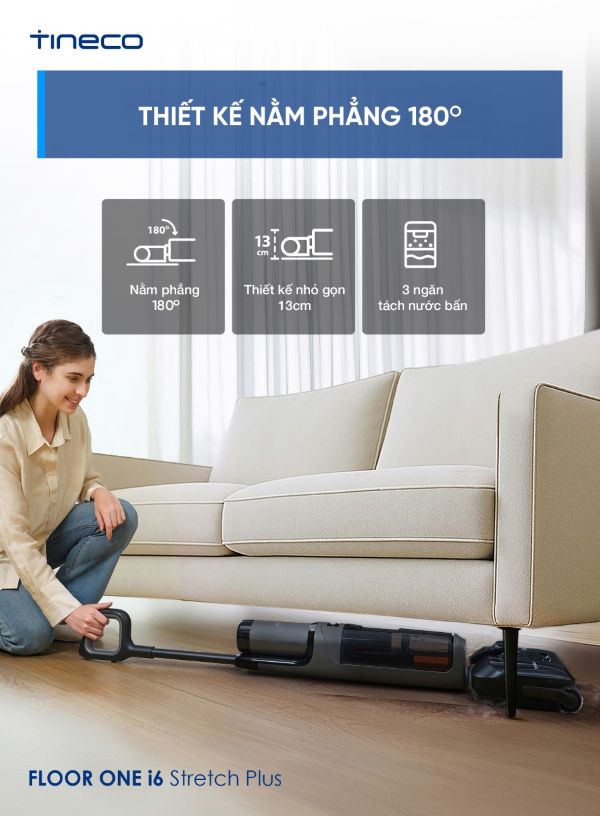 Máy hút bụi lau nhà Tineco i6 Stretch Plus