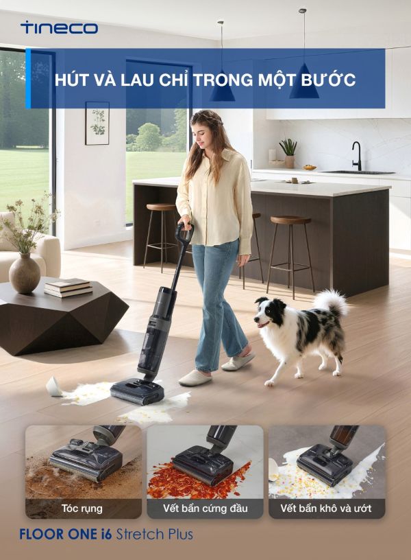 Máy hút bụi lau nhà Tineco i6 Stretch Plus