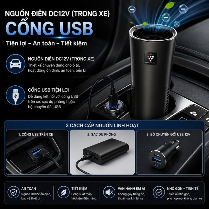 Máy lọc không khí ô tô Sharp IG-NX2E-B