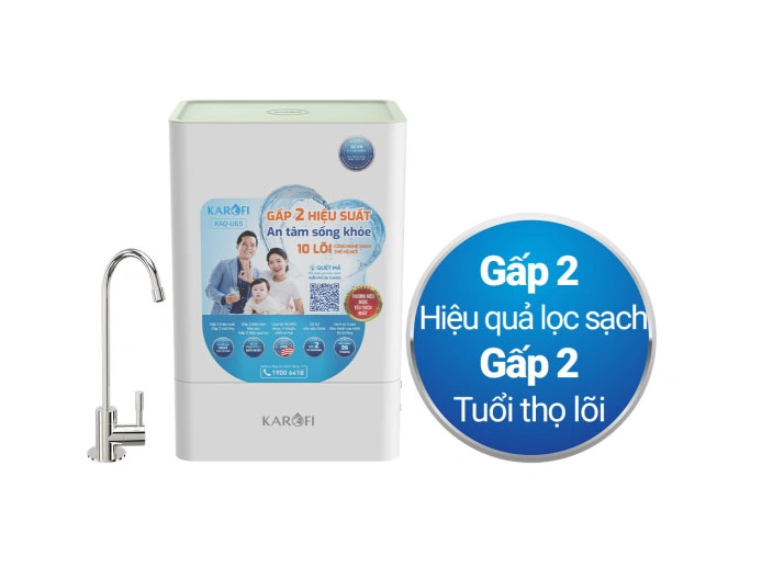 Máy lọc nước Karofi KAQ-U65, 10 lõi