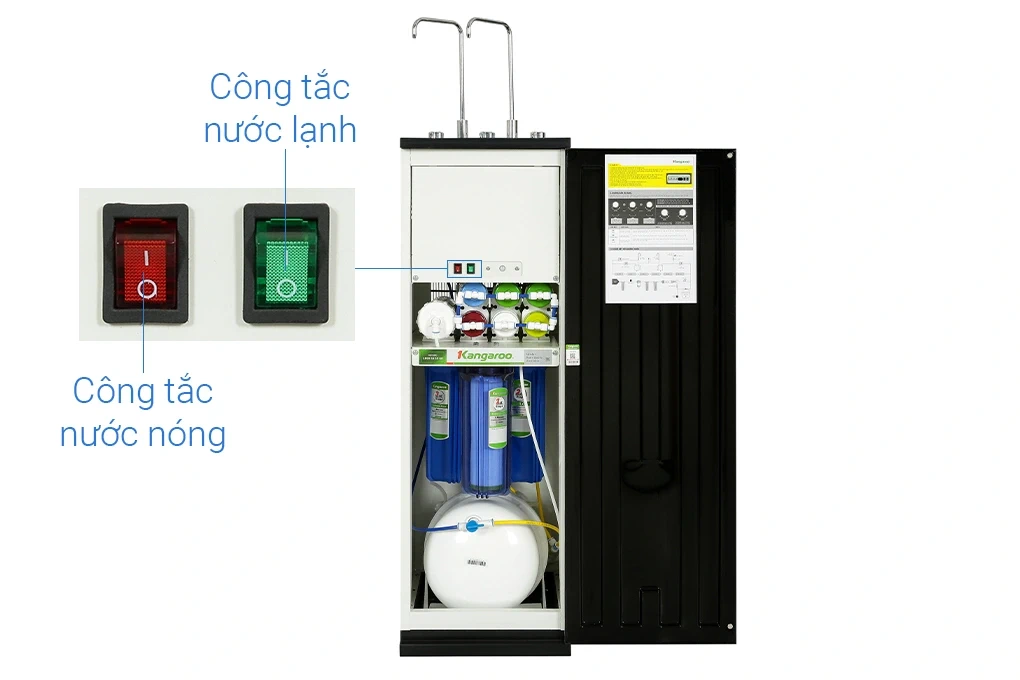 Máy lọc nước nóng lạnh Kangaroo KG10A18 - 10 lõi