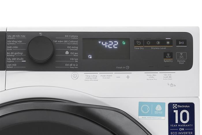 Máy sấy quần áo bơm nhiệt Electrolux EDH903R7WC 9 kg