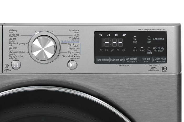 Máy sấy quần áo bơm nhiệt LG DVHP50P 10.5 kg