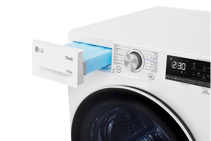 Máy sấy quần áo bơm nhiệt LG DVHP50W 10.5 kg