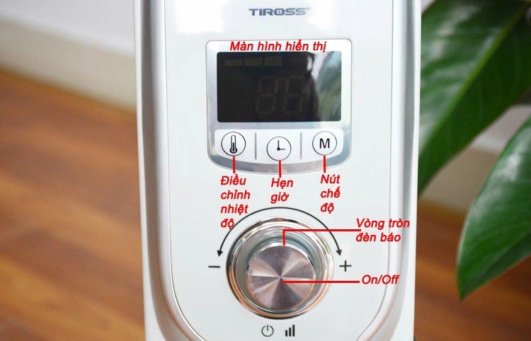 Máy sưởi dầu Tiross TS9211, 11 thanh, 2300W