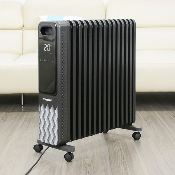Máy sưởi dầu Tiross TS9222, 15 thanh, có điều khiển từ xa