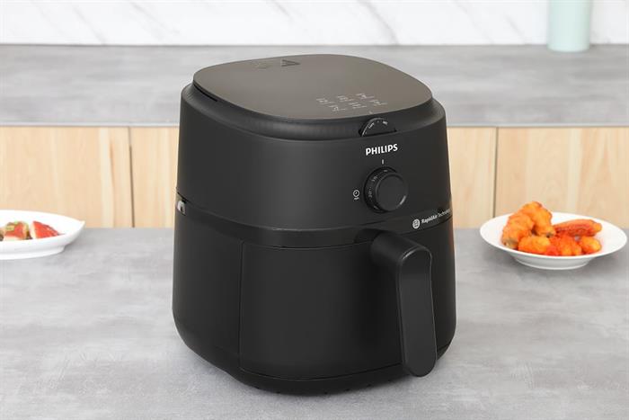 Nồi chiên không dầu Philips NA120/00 góc nghiêng