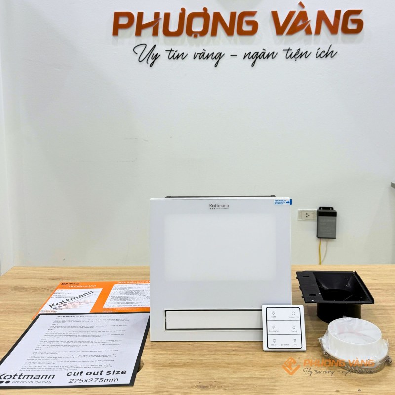 Quạt âm trần đa năng Kottmann K6 lắp nhà tắm