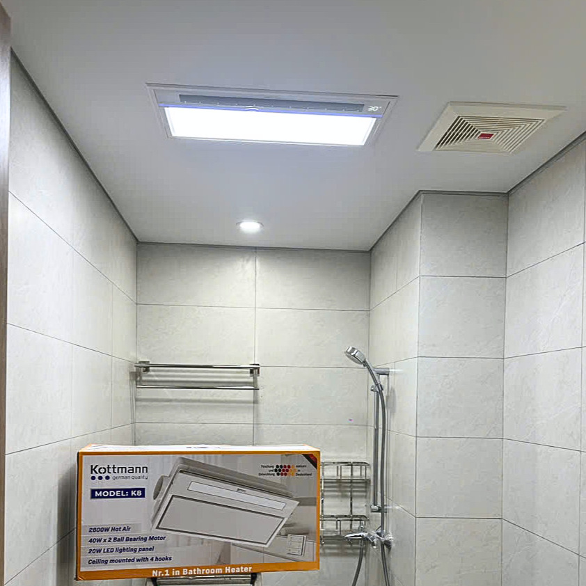 Quạt âm trần đa năng Kottmann K8 lắp nhà tắm