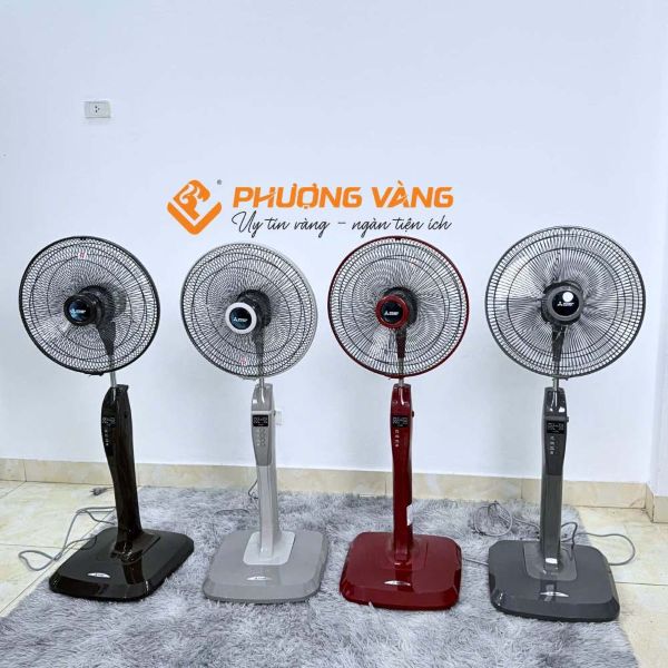 Quạt đứng Mitsubishi LV16-RB có 4 màu: nâu, xám nhạt, đỏ, xám đậm