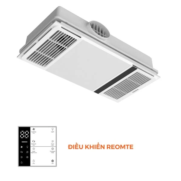 Quạt hút sưởi Nanoco NBD2560 5 trong 1 (2400W)