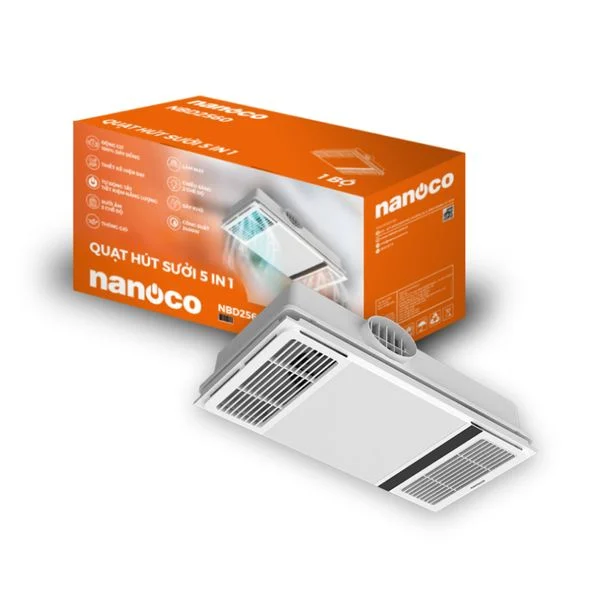 Quạt hút sưởi Nanoco NBD2560 5 trong 1 (2400W)