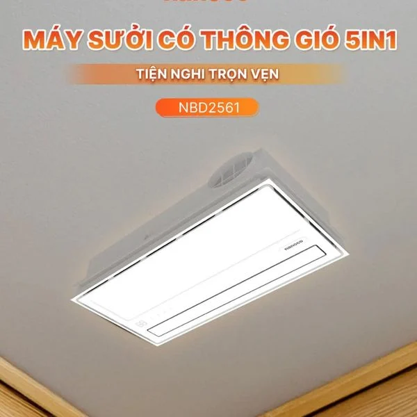 Quạt hút sưởi Nanoco NBD2561 5 trong 1 (2600w)