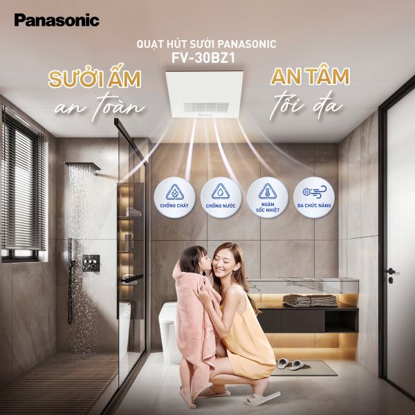 Quạt sưởi có thông gió Panasonic FV-30BZ1