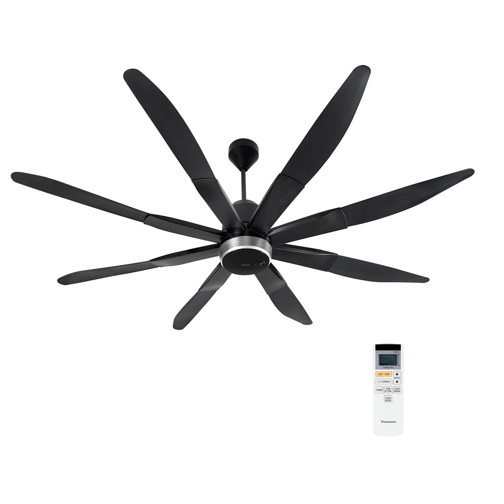 Quạt trần Panasonic F‑80ZBR 8 cánh cỡ lớn 200cm, có remote