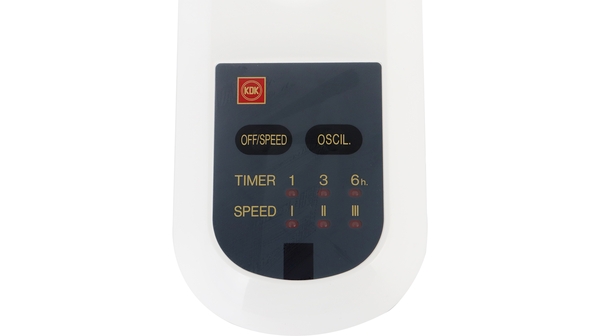 Quạt treo tường KDK M40M(GY) bảng điều khiển