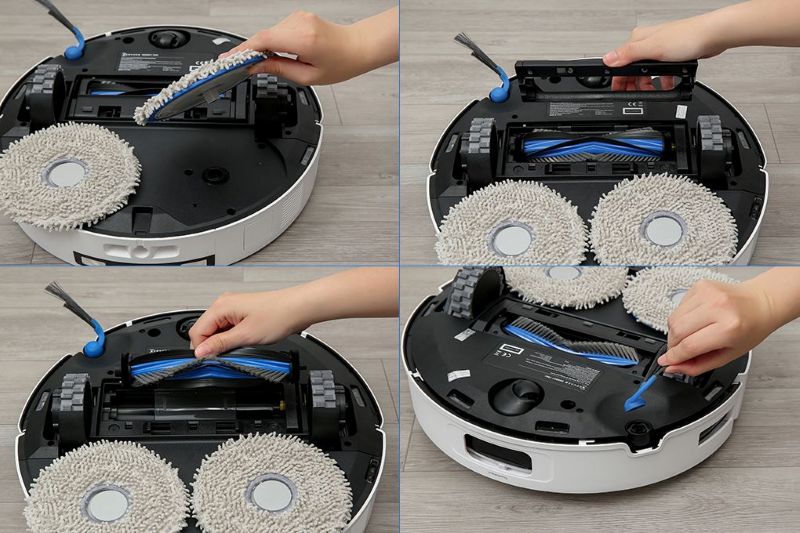 Robot hút bụi lau nhà Ecovacs Deebot T30C Trắng 20000Pa