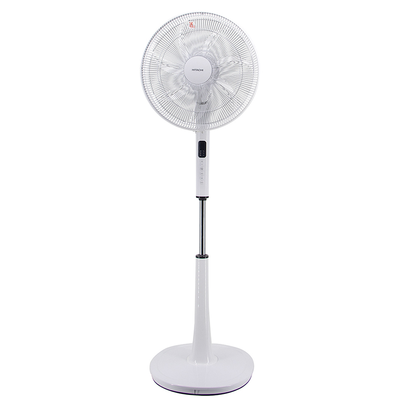 Quạt đứng Hitachi LF-D6RCWM màu trắng, 7 cánh, có điều khiển