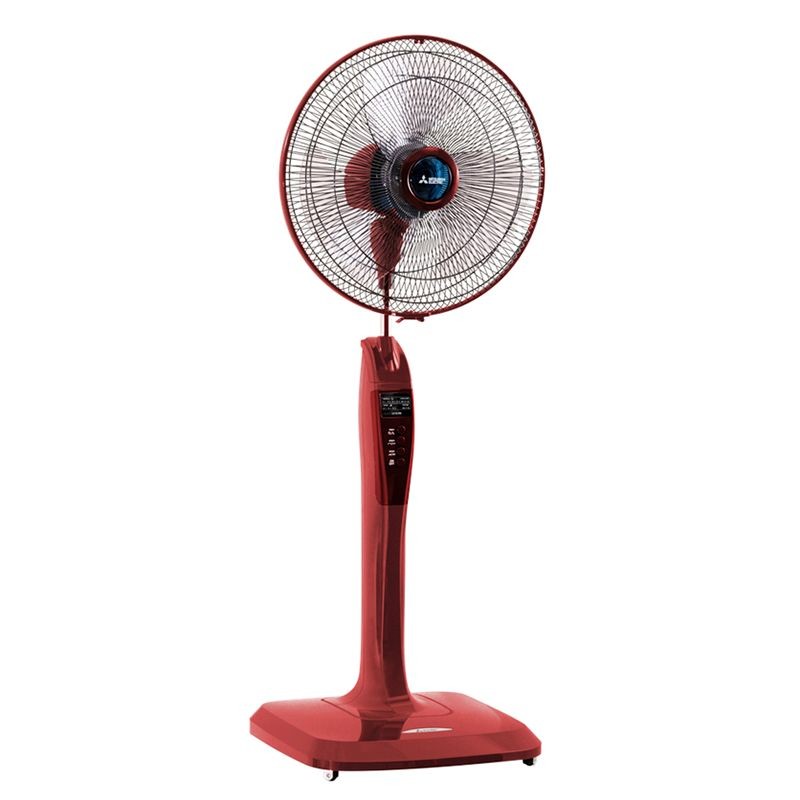 Quạt đứng Mitsubishi LV16-RB CY-RD màu đỏ, có điều khiển