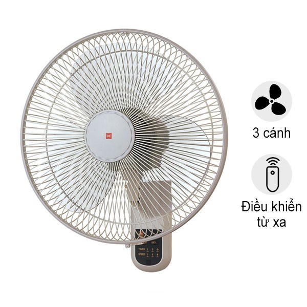 Quạt treo tường KDK M40M(GY) màu xám có điều khiển từ xa