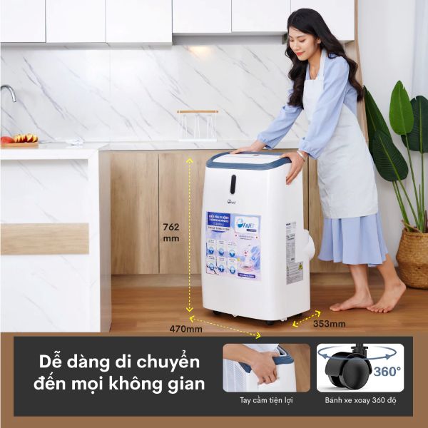 dieu-hoa-di-dong-fujie-mpac12-banh-xe-di-chuyen.jpg Điều hoà di động FujiE MPAC12 di chuyển linh hoạt
